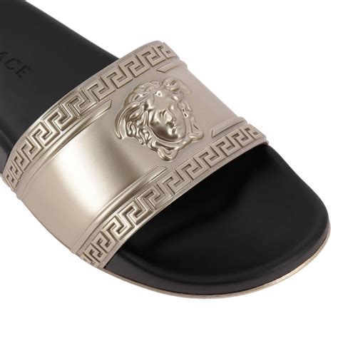 versace mens mules|Versace sandals black label.